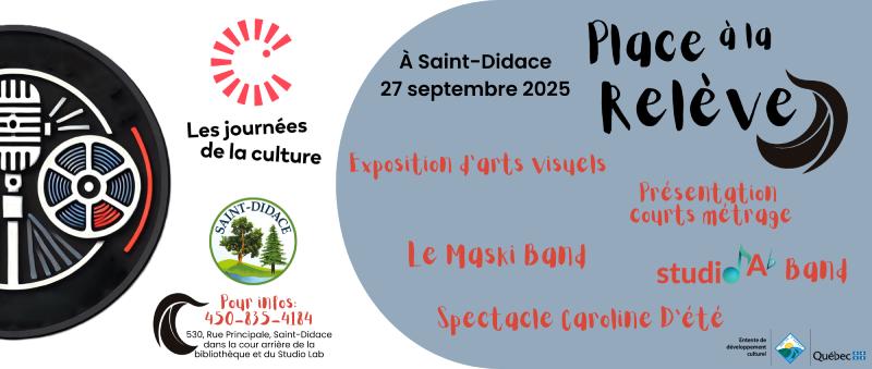 Journées de la Culture 2025 – Place à la relève