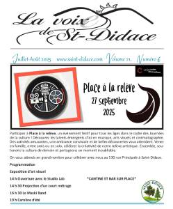 La voix de Saint Didace juillet août 2025